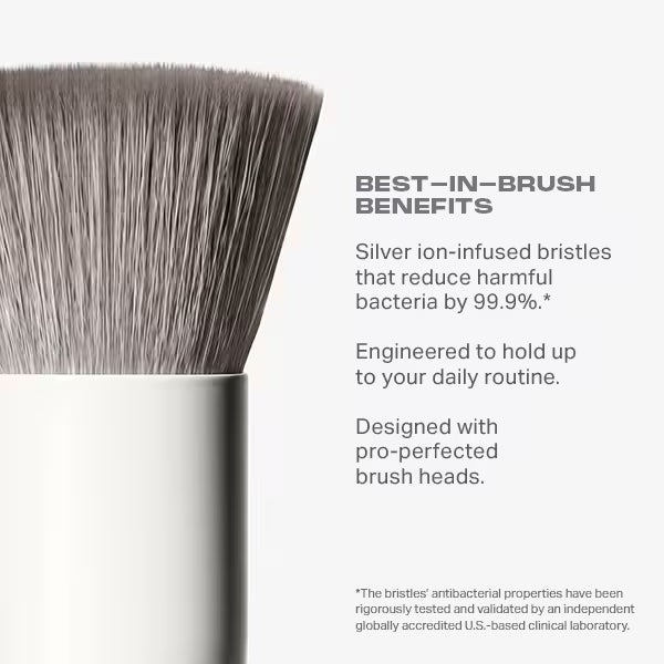 Morphe 6-Piece Travel Brush Set Silver Ion-Infused, imported from the UK