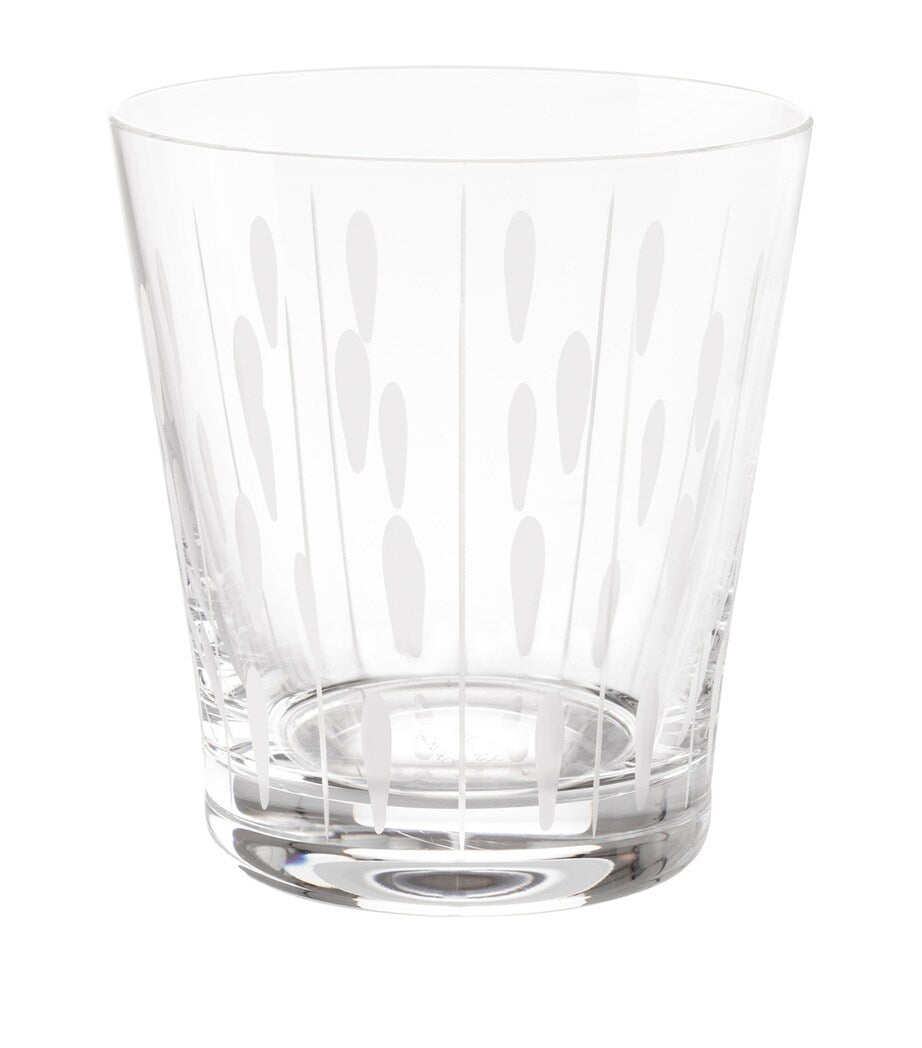 Lalique crystal lotus drop tumbler 30cl, UK version