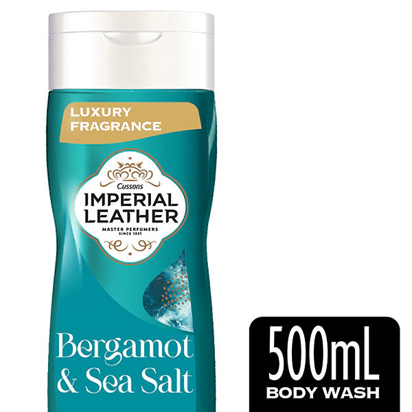 Imperial Leather Bergamot Sea Salt Shower Gel 500ml, imported from the UK