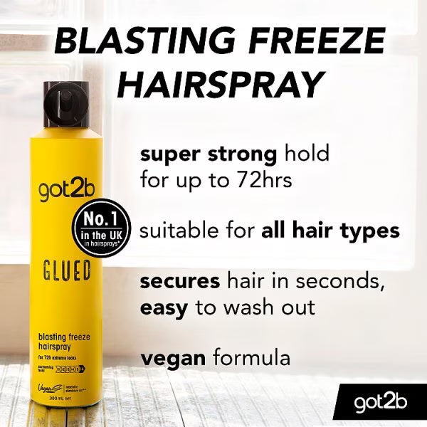 got2b Glued Blasting Freeze Spray 300ml, UK version