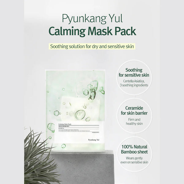 Pyunkang Yul Calming Hydrating Sheet Mask, imported from the UK