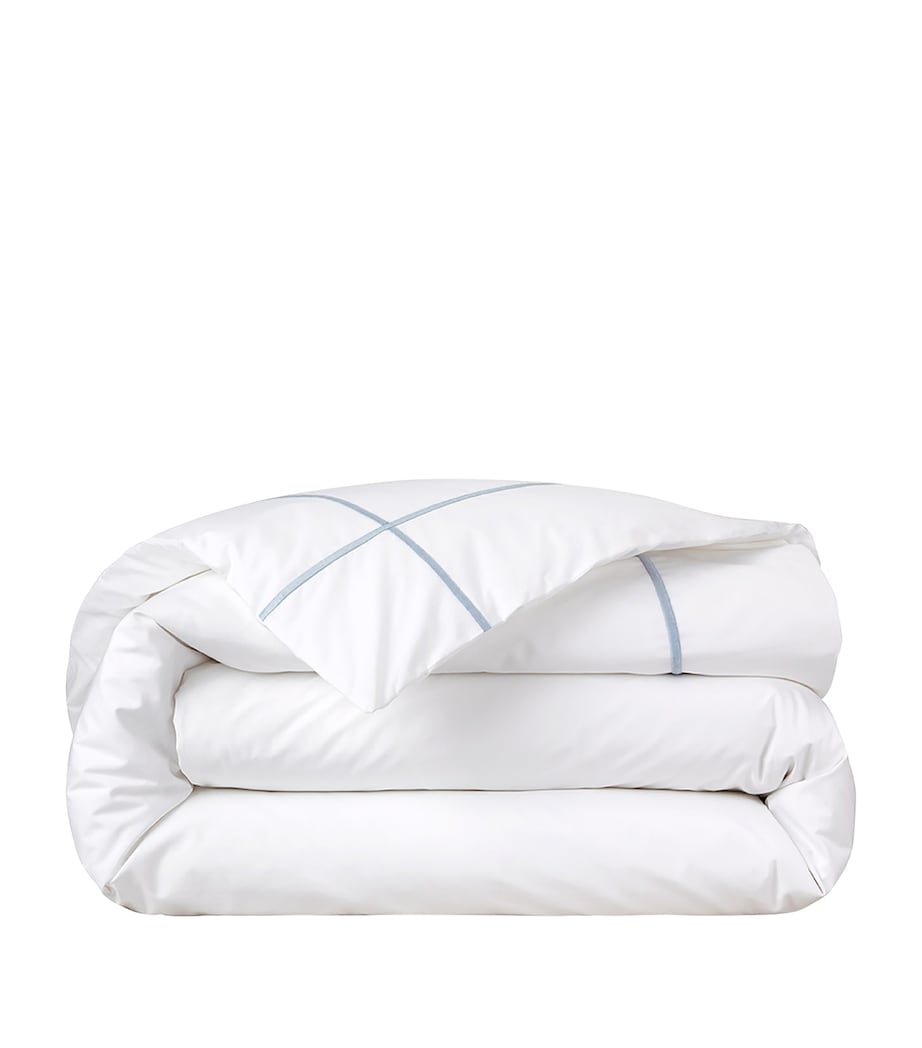 Yves Delorme Pima Cotton Athena Celeste King Duvet Cover 240cm x 220cm (British brand)