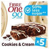 Fibre One 90 Calorie Cookies &amp;amp; Cream Drizzle Squares