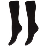 Floso Womens Wellington/Welly Socks (2 Pairs) (UK Shoe 4-7) Black