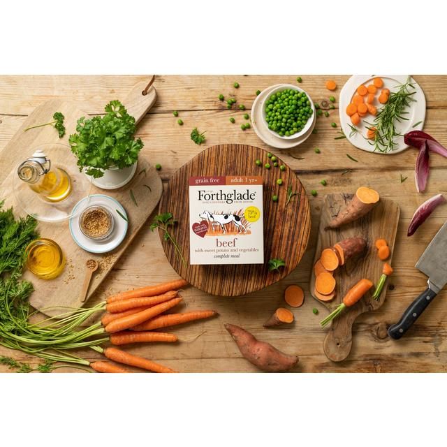 Forthglade complete adult grain free Beef with sweet potato &amp;amp; veg   395g