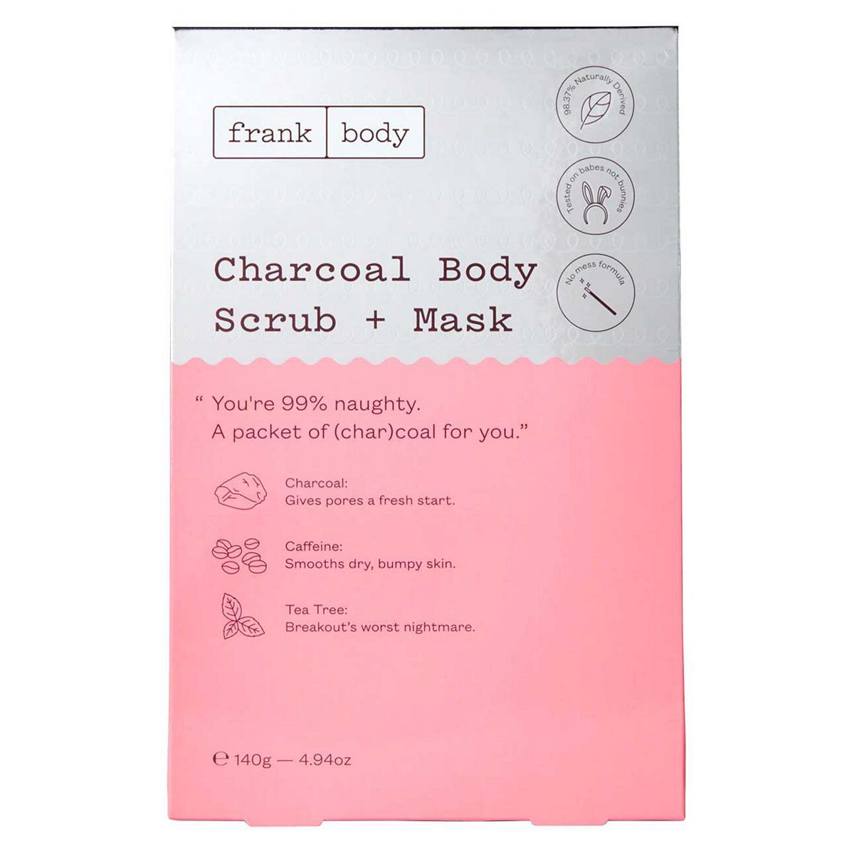 Frank Body Charcoal Body Scrub &amp;amp; Mask 150ml