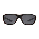 Freedom Polarised Sunglasses - Matte Blackn and Red Frame