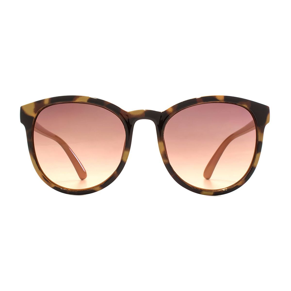French Connection Women's Sunglasses -Tortoiseshell and Peach Frame