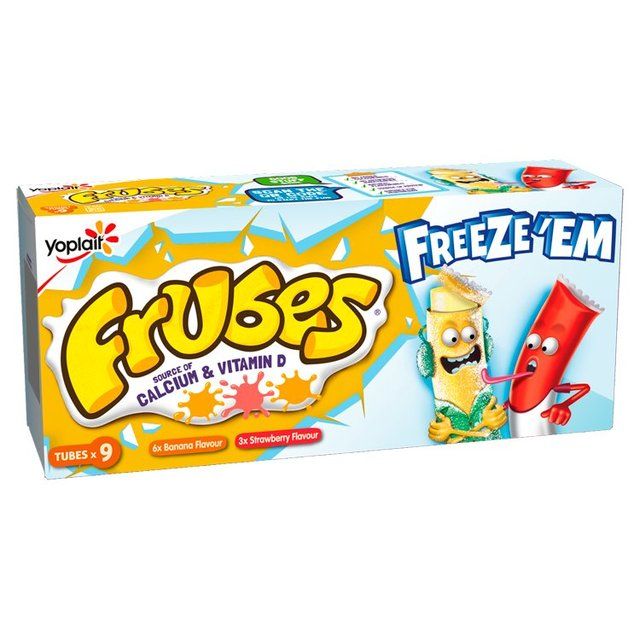 Frubes Kids Banana &amp;amp; Strawberry Yoghurt Tubes   9 x 37g