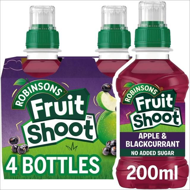 Fruit Shoot Apple &amp;amp; Blackcurrant No Added Sugar   4 x 200ml