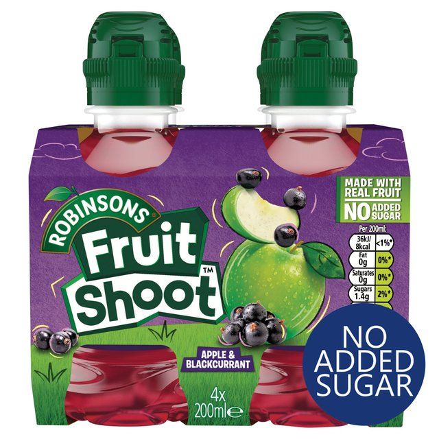 Fruit Shoot Apple &amp;amp; Blackcurrant No Added Sugar   4 x 200ml