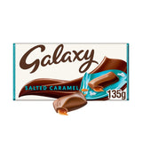 Galaxy Salted Caramel &amp;amp; Milk Chocolate Block Bar Vegetarian 135g
