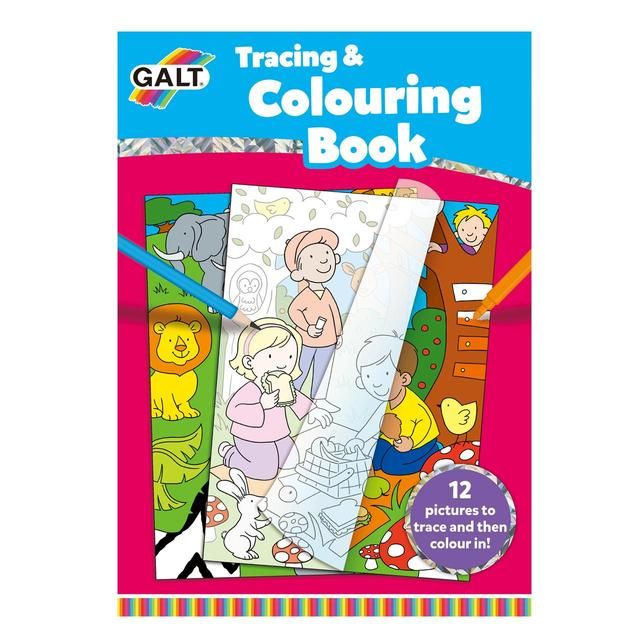Galt Tracing &amp;amp; Colouring Book 3yrs+