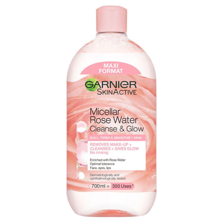 Garnier Micellar Rose Water Facial Cleanser for Dull Skin Cleanse &amp;amp; Glow