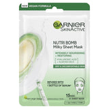 Garnier Nutri Bomb Milky Face Sheet Mask Almond Milk &amp;amp; Hyaluronic Acid 28g