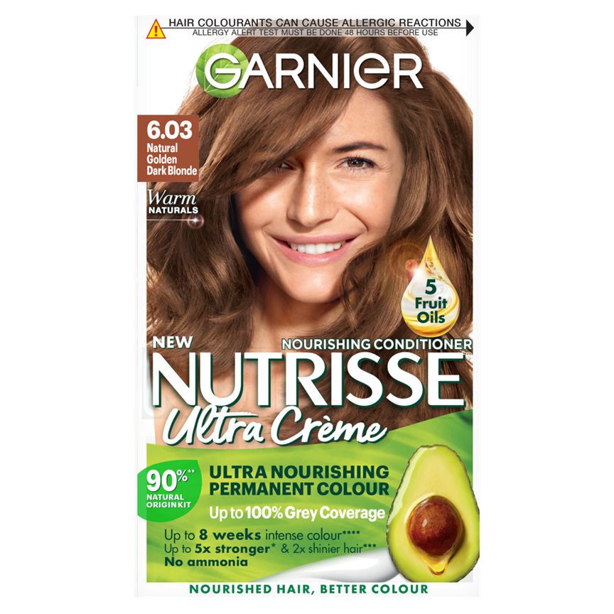 Garnier Nutrisse Ultra Cr&amp;egrave;me Permanent Hair Dye Natural Golden Dark Blonde
