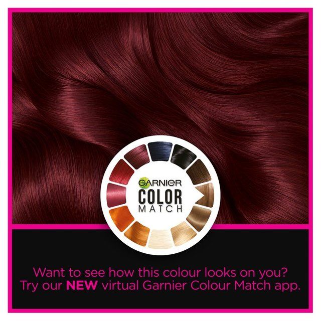 Garnier Olia 4.62 Dark Garnet Red Permanent Hair Dye