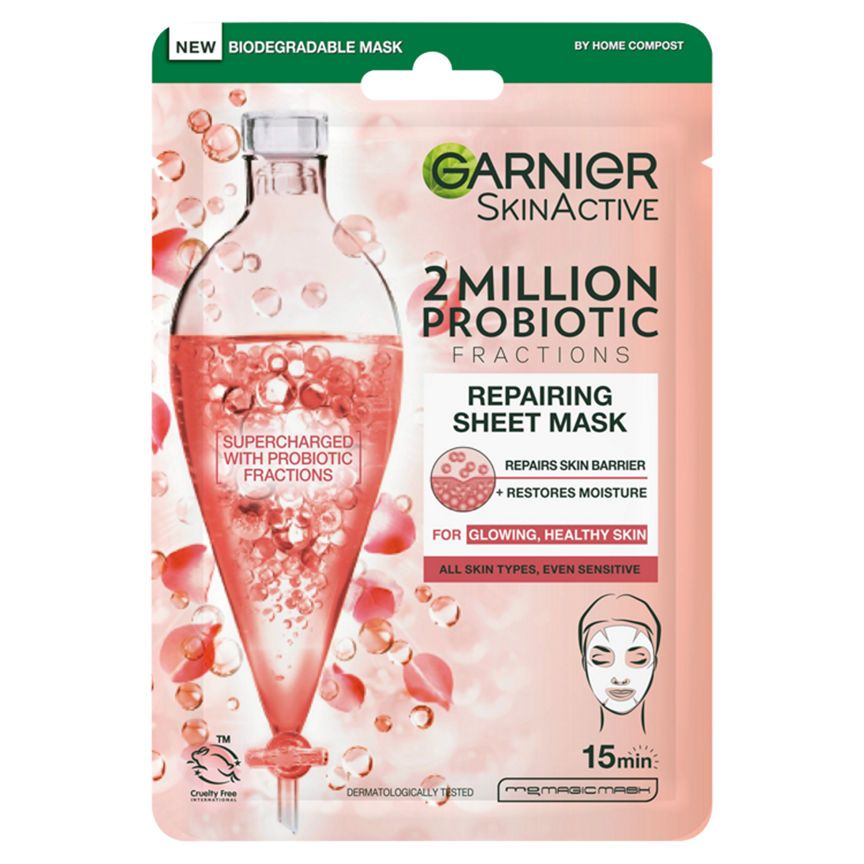 Garnier SkinActive Probiotic Repairing Sheet Mask with 2 Million Probiotic Fractions