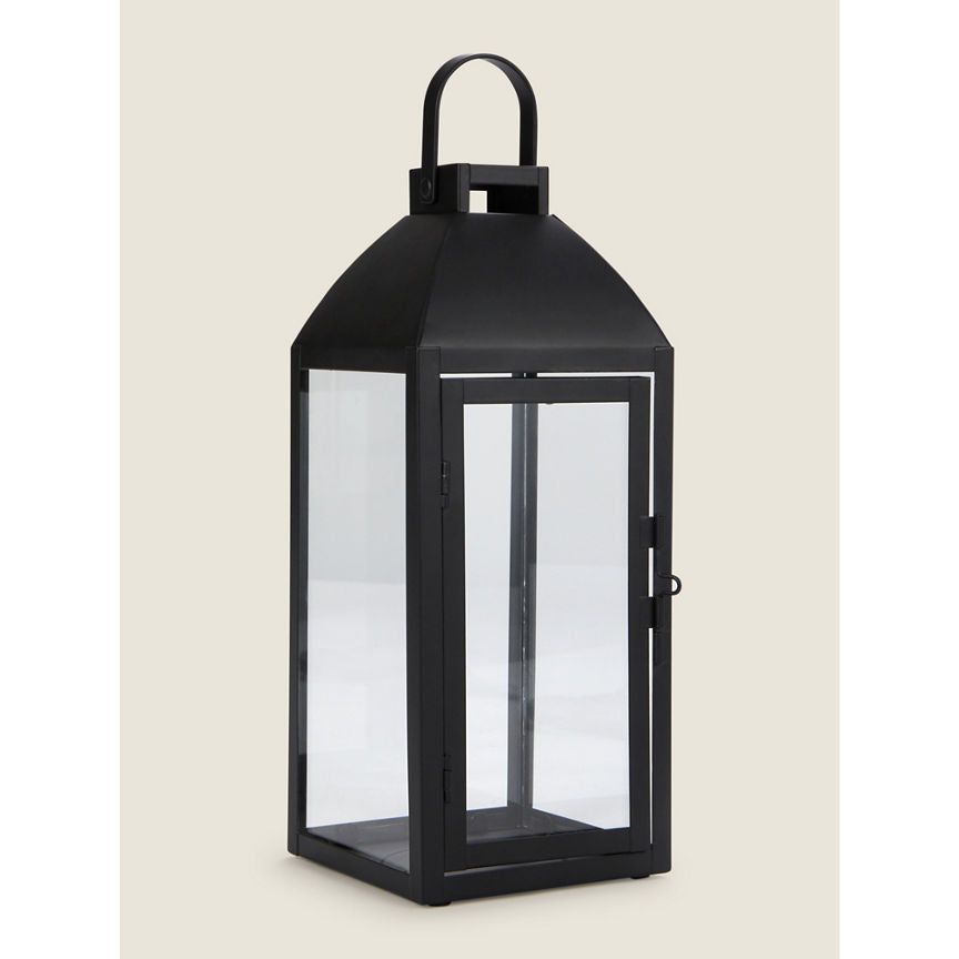 George Home Black Small Metal Lantern