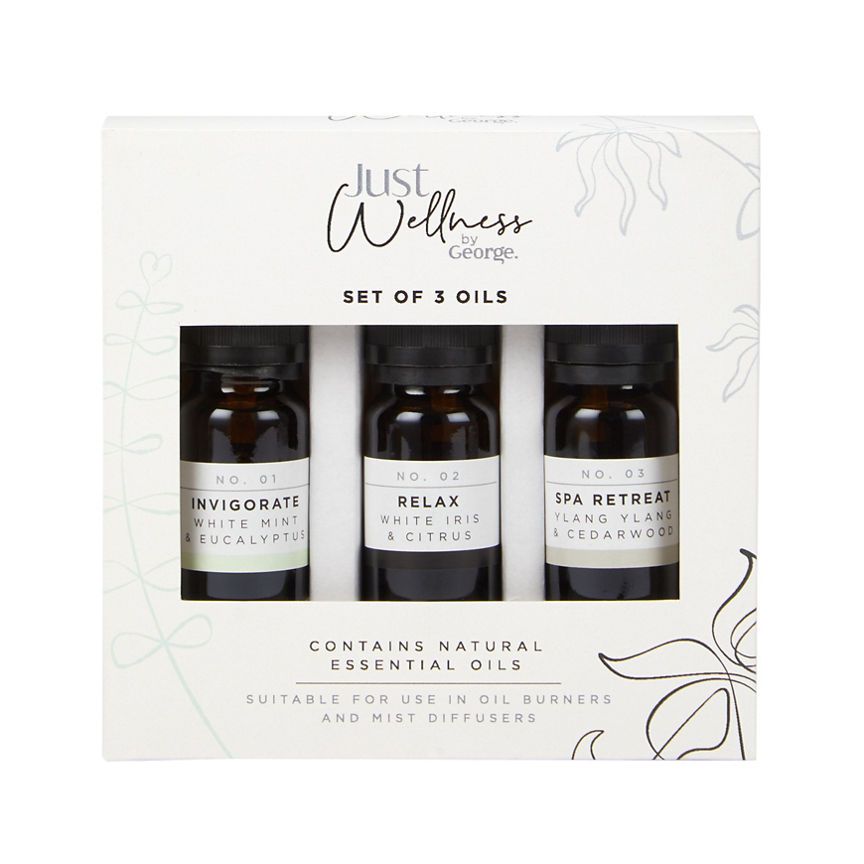 George Home Just Wellness Set of 3 Fragrance Oils