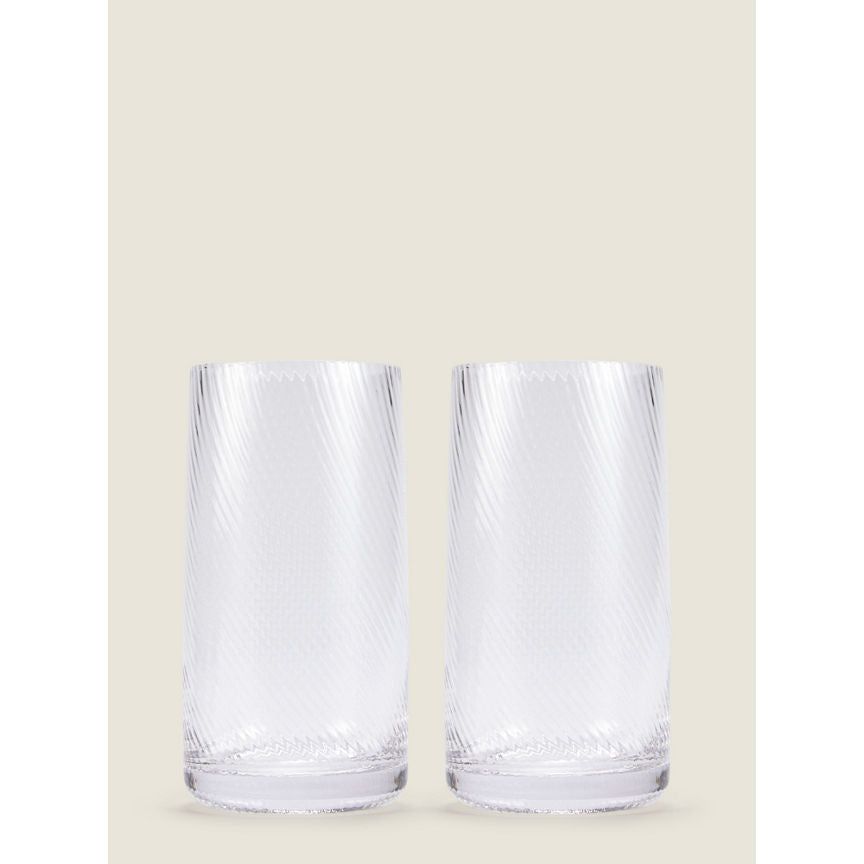 George Home Swirl Hi-Ball Glass - Set of 2