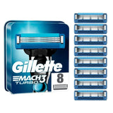 Gillette Mach 3 Turbo Razor Blades x8