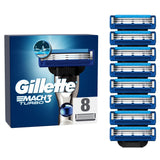 Gillette Mach 3 Turbo Razor Blades x8