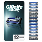 Gillette Mach3 Men&amp;rsquo;s Razor Blade Refills, 12 Count