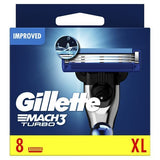Gillette Mach3 Turbo Men&amp;rsquo;s Razor Blade Refills, 8 Count