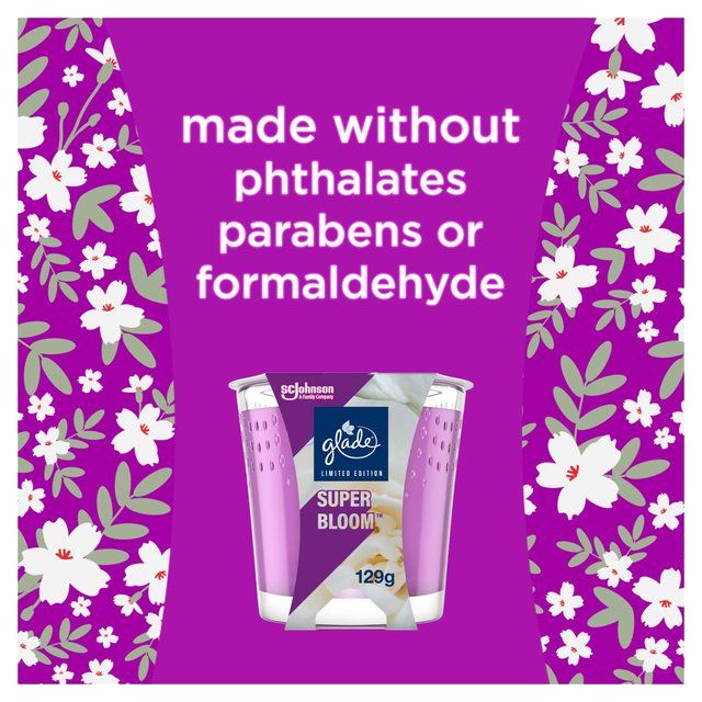 Glade Scented Candle Superbloom   129g