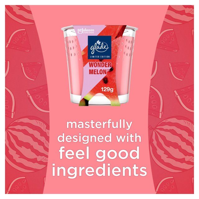 Glade Scented Candle Wondermelon   129g