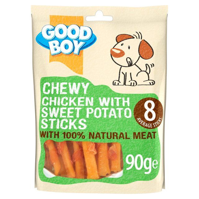 Good Boy Chicken &amp;amp; Sweet Potato Stick Chew Dog Treats   90g