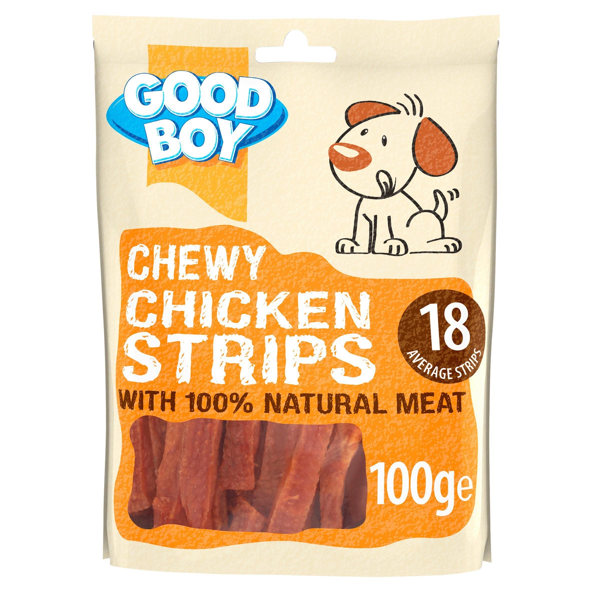 Good Boy Pawsley &amp;amp; Co Chewy Chicken Strips Dog Treats 100g