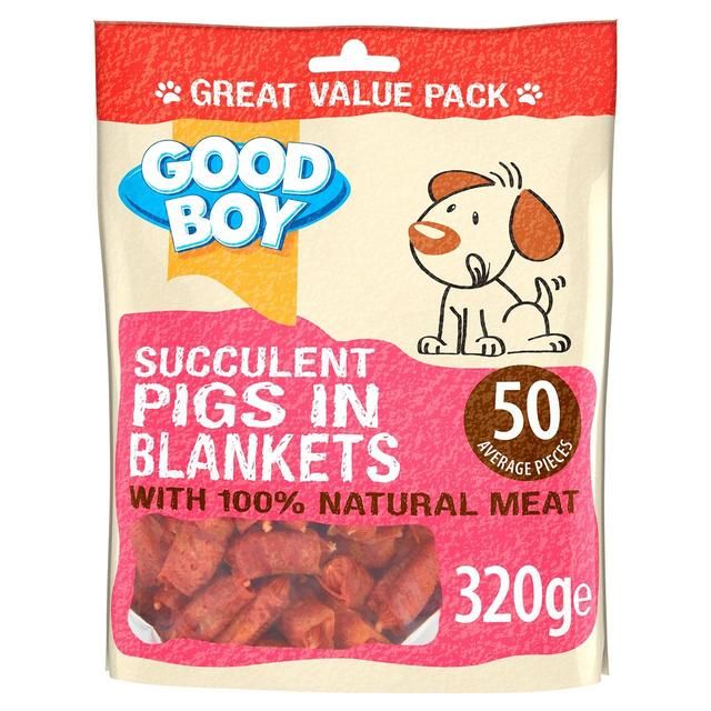 Good Boy Pigs in Blankets Dog Treats   320g