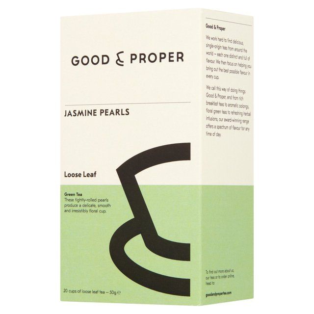 Good &amp;amp; Proper Tea - Loose Leaf Jasmine Pearls Green Tea   50g