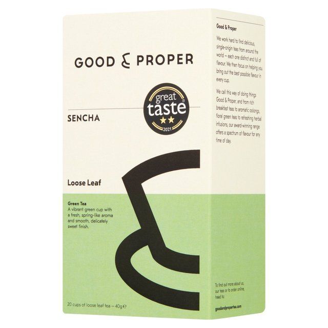 Good &amp;amp; Proper Tea - Loose Leaf Sencha Green Tea   40g