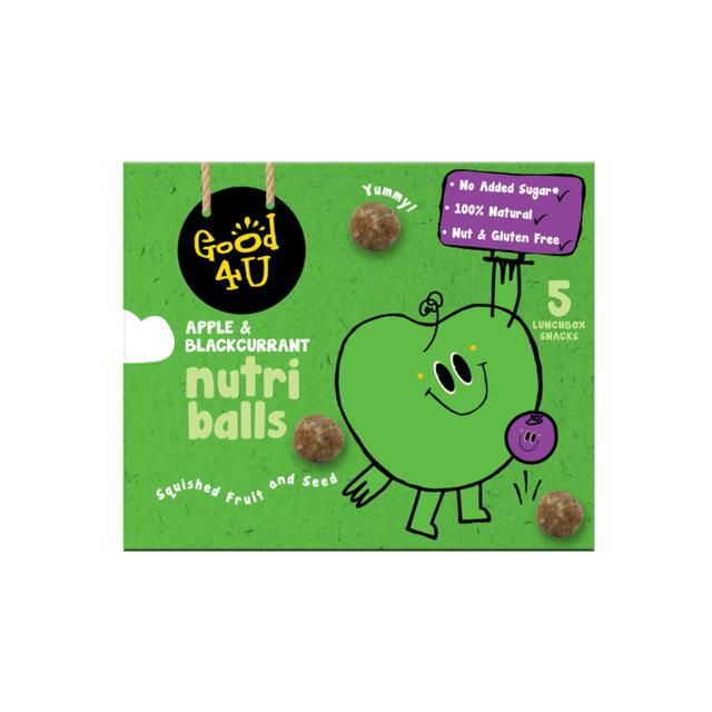 Good4u Nutri Balls Apple &amp;amp; Blackcurrant MULTIPACK   5 x 20g