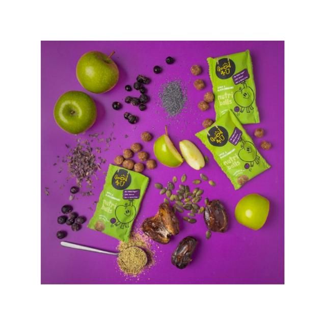 Good4u Nutri Balls Apple &amp;amp; Blackcurrant MULTIPACK   5 x 20g