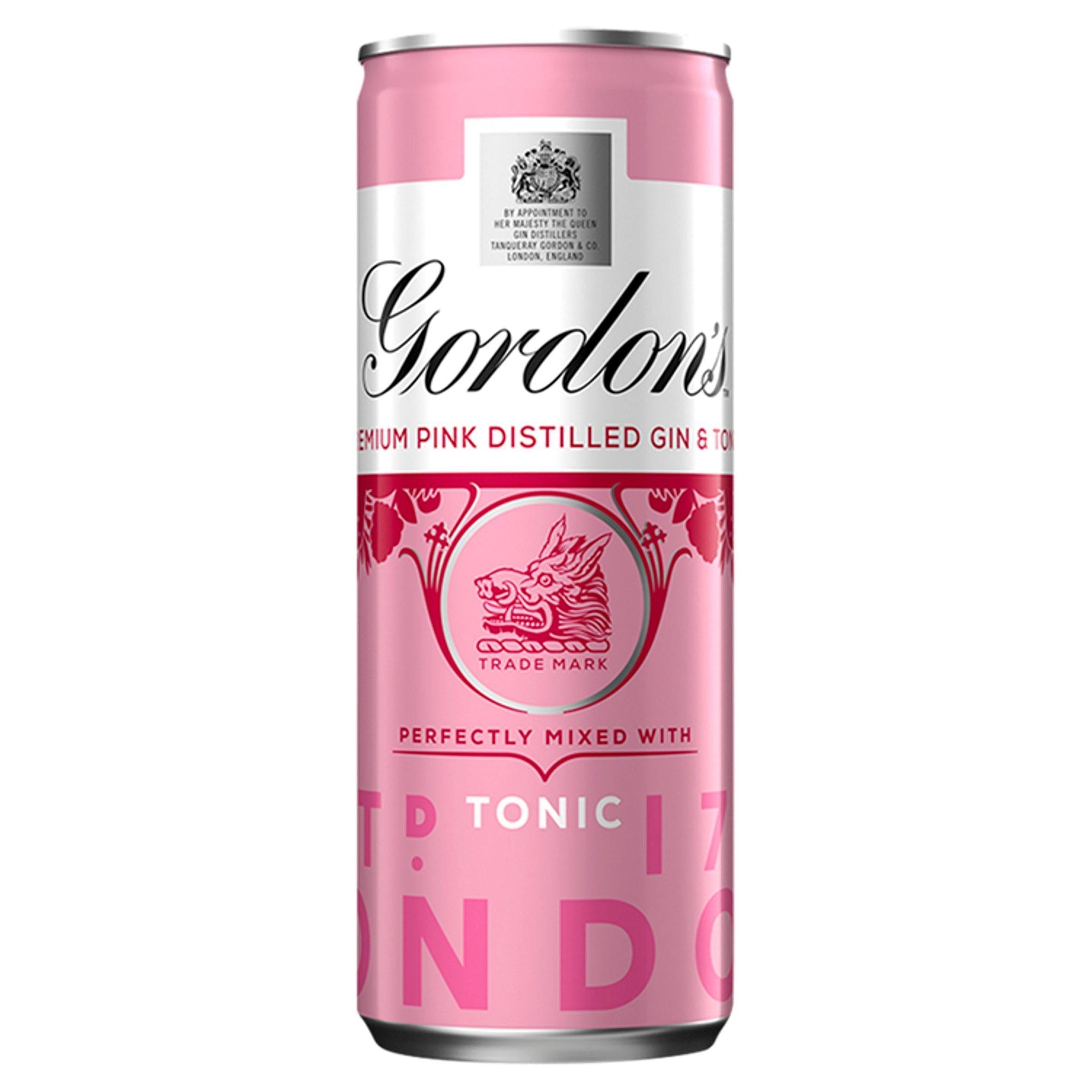 Gordon's Premium Pink Distilled Gin &amp;amp; Tonic 250ml