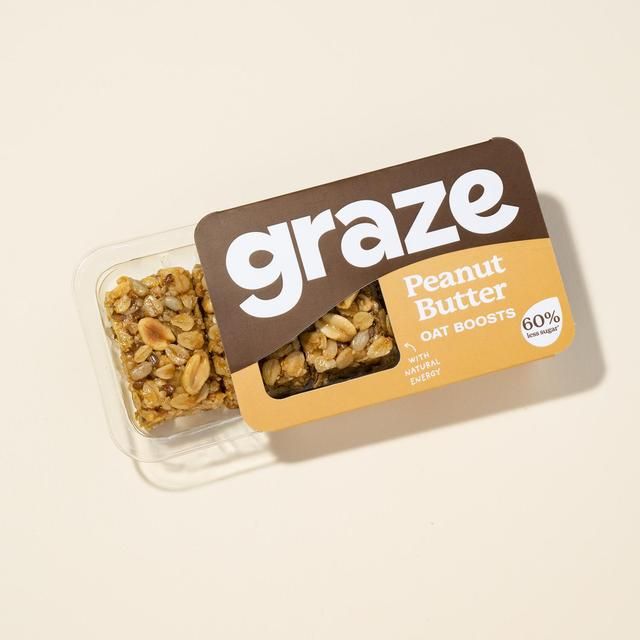 Graze Protein Peanut Butter Vegan Snacks With Oats   50g