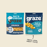 Graze Vegan Salt &amp;amp; Vinegar Mixed Sharing Snacks   100g