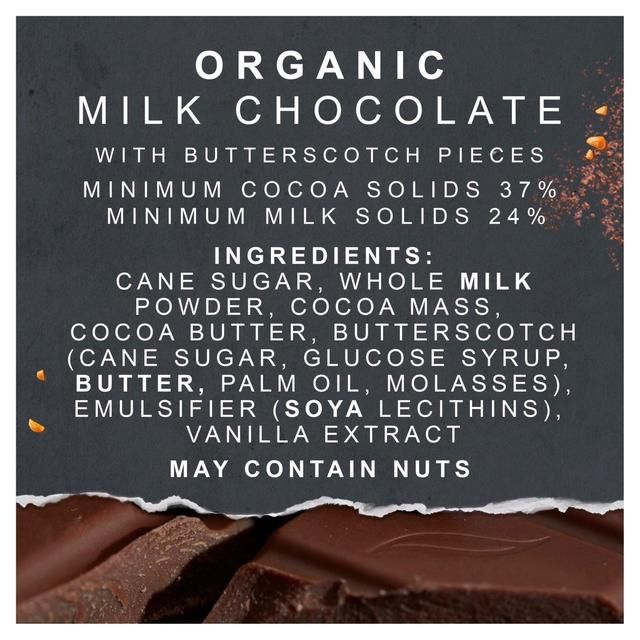 Green &amp;amp; Black's Organic Butterscotch Milk Chocolate Bar   90g