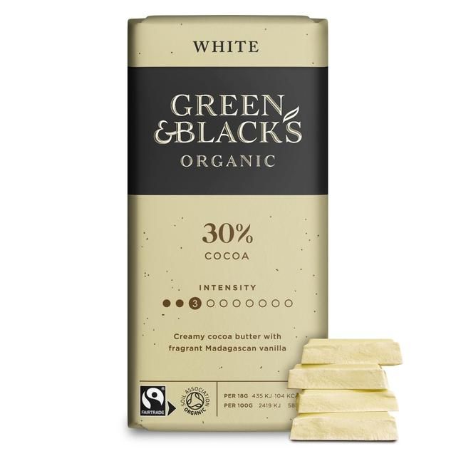 Green &amp;amp; Black's Organic White Chocolate Bar   90g