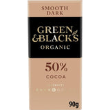 Green &amp;amp; Black's Smooth 50% Dark Chocolate Bar   90g