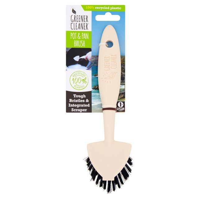Greener Cleaner 100% Recycled Plastic Pot &amp;amp; Pan Brush Cream