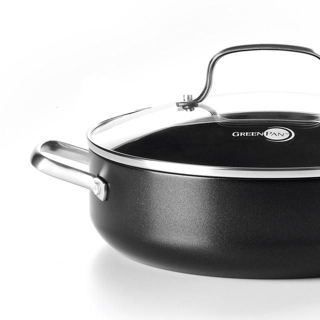GreenPan Copenhagen Aluminium Non-Stick 28cm 4.3 Litre Skillet with lid