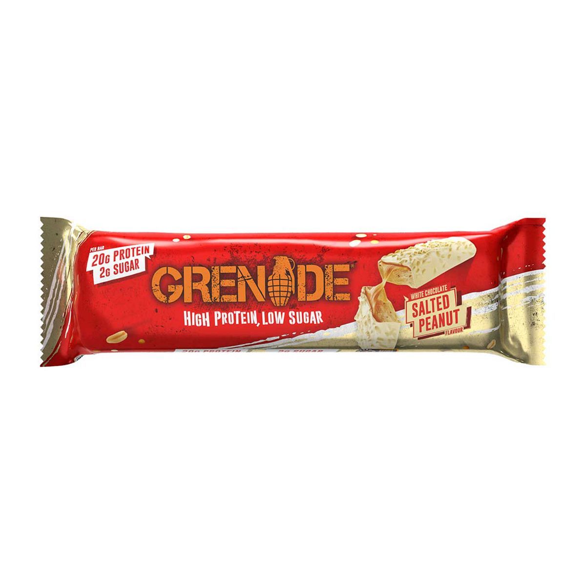 Grenade Carb Killa High Protein Bar White Chocolate Salted Peanut - 60g