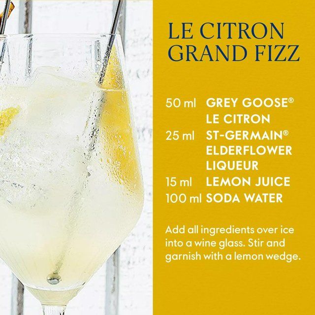 Grey Goose Le Citron Premium Flavoured Vodka   70cl