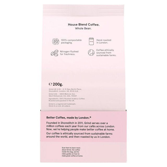 Grind 200g Whole Bean Coffee - House Blend   200g