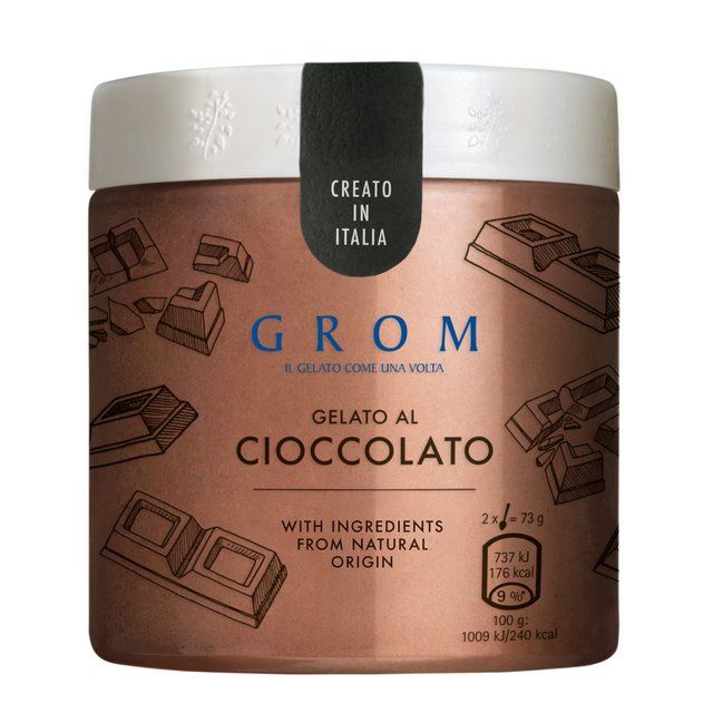 Grom Chocolate Gelato Ice Cream Tub   460ml